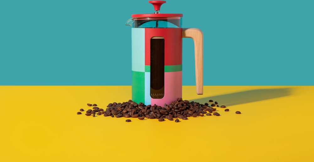 La Cafetière French Press z nerezové oceli, Utopian Lines, pro 8 šálků