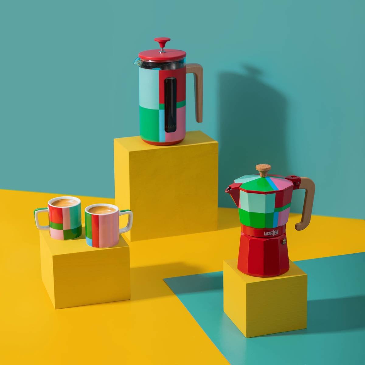 La Cafetière French Press z nerezové oceli, Utopian Lines, pro 8 šálků