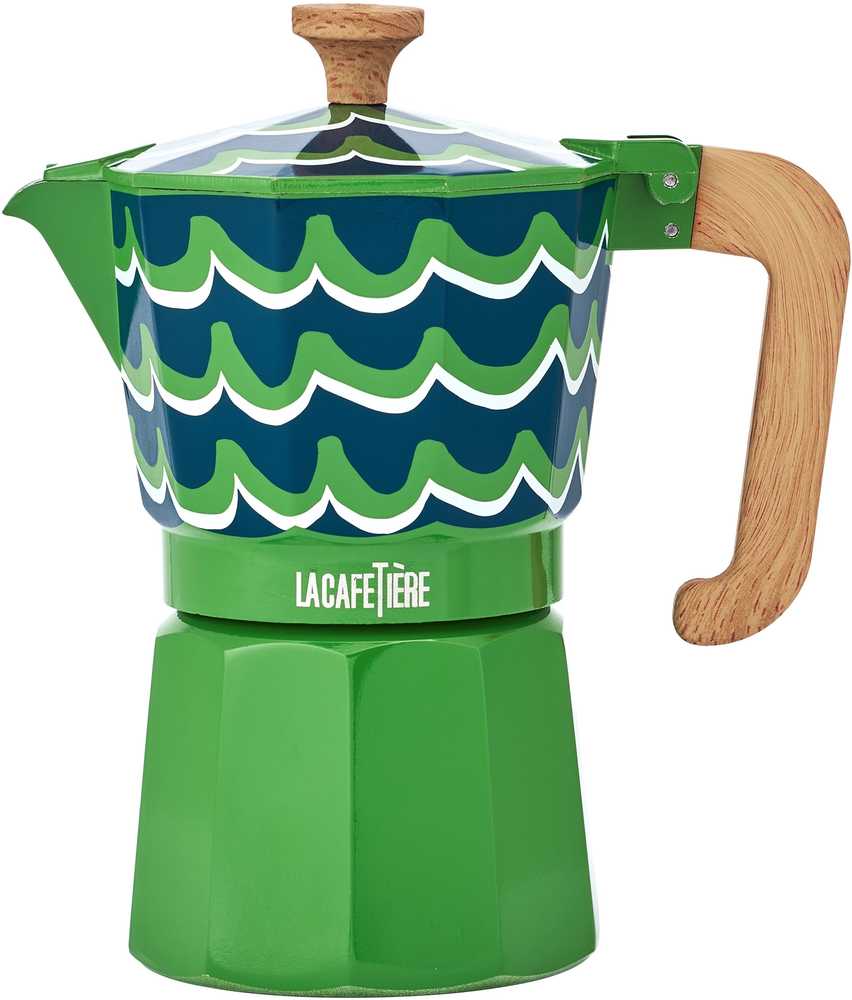 La Cafetière Moka konvička na espresso, Cyan Tides, pro 6 šálků