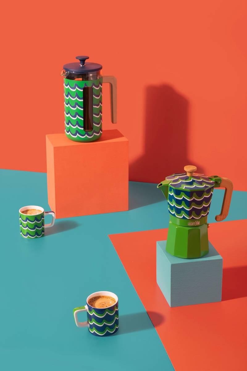 La Cafetière Hrnek na espresso, Green Cyan Tides