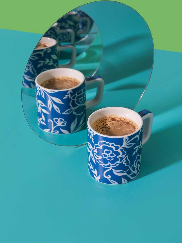 La Cafetière Hrnek na espresso, Blue Blu Fiorato