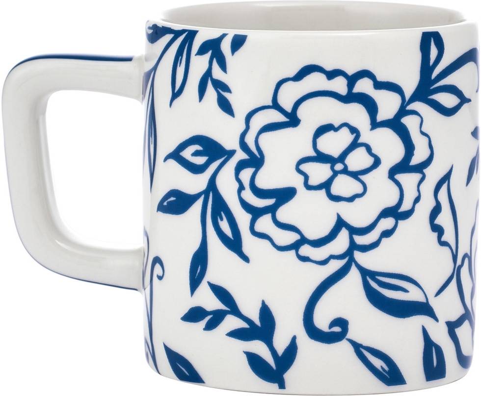 La Cafetière Hrnek na espresso, White Blu Fiorato