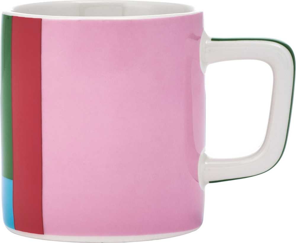 La Cafetière Hrnek na espresso, Pink and Red Utopian Lines