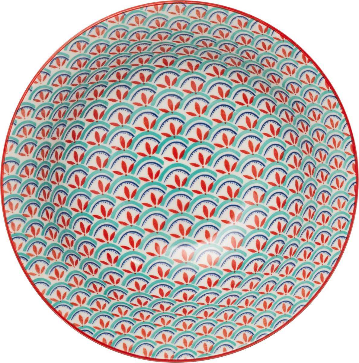 Mikasa Miska na ramen Green and Blue Geometric, 21 cm