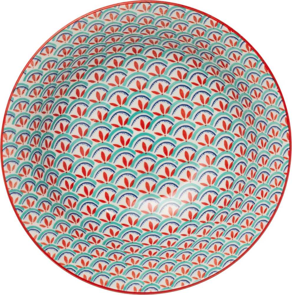 Mikasa Miska na ramen Green and Blue Geometric, 21 cm