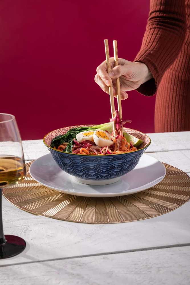 Mikasa Miska na ramen Red and Blue Arc, 21 cm