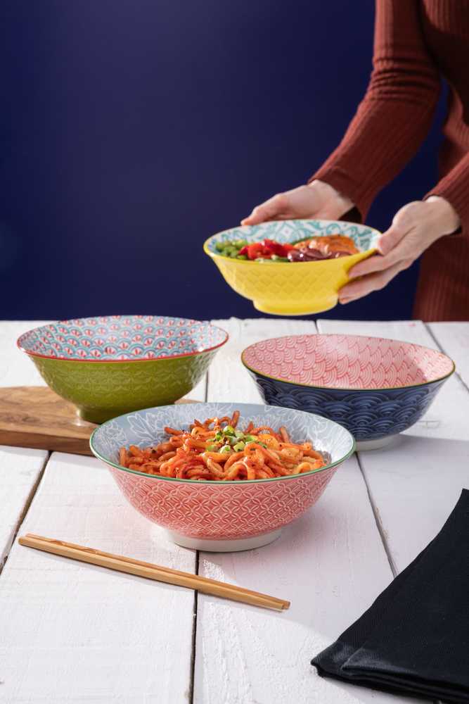 Mikasa Miska na ramen Red and Blue Arc, 21 cm