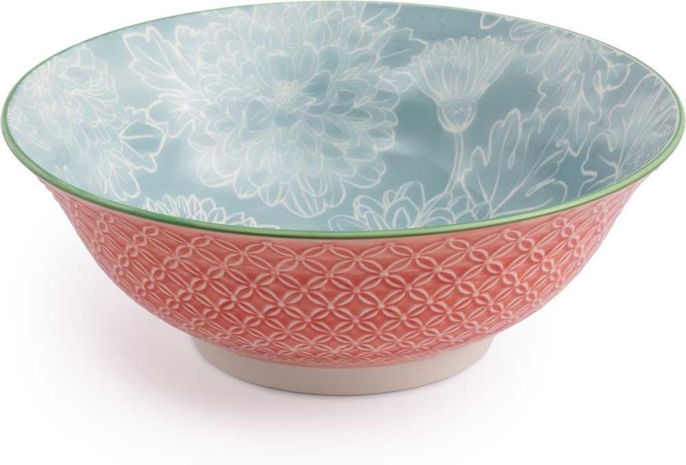Mikasa Miska na ramen Grey Floral, 21 cm