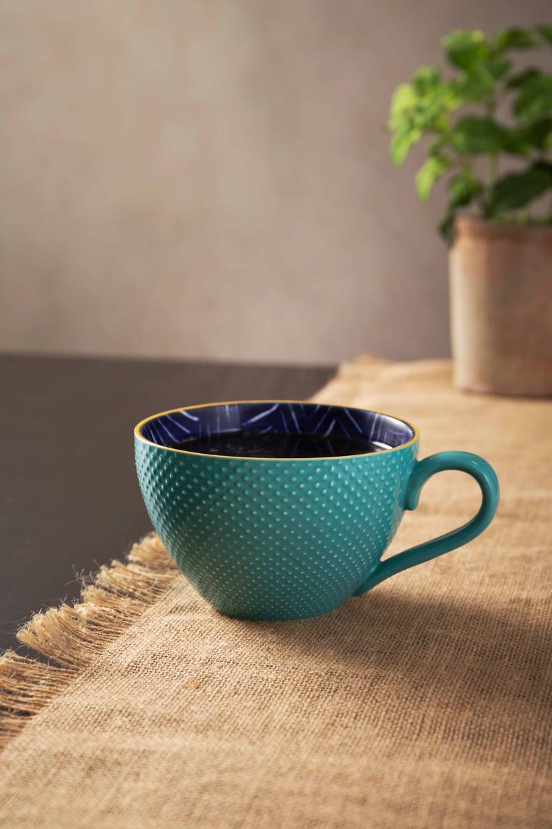 Mikasa Hrnek Indigo Chevron, 330 ml