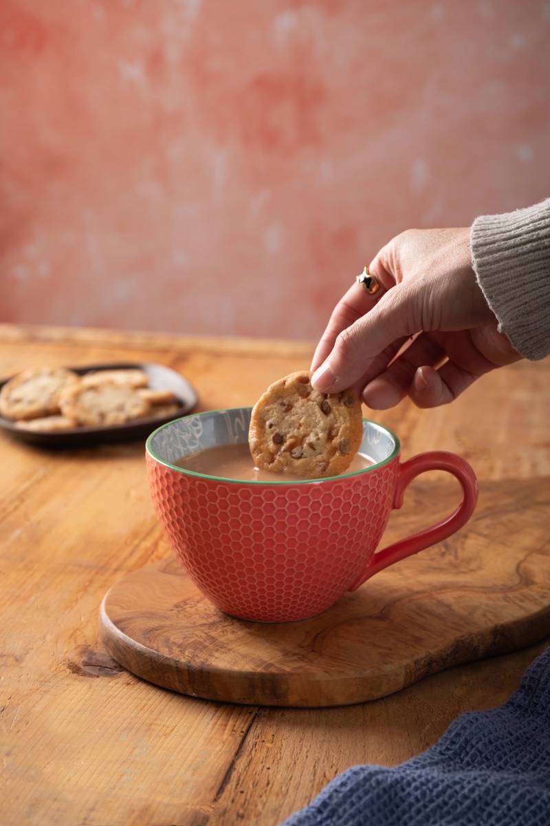 Mikasa Hrnek Grey Floral, 330 ml