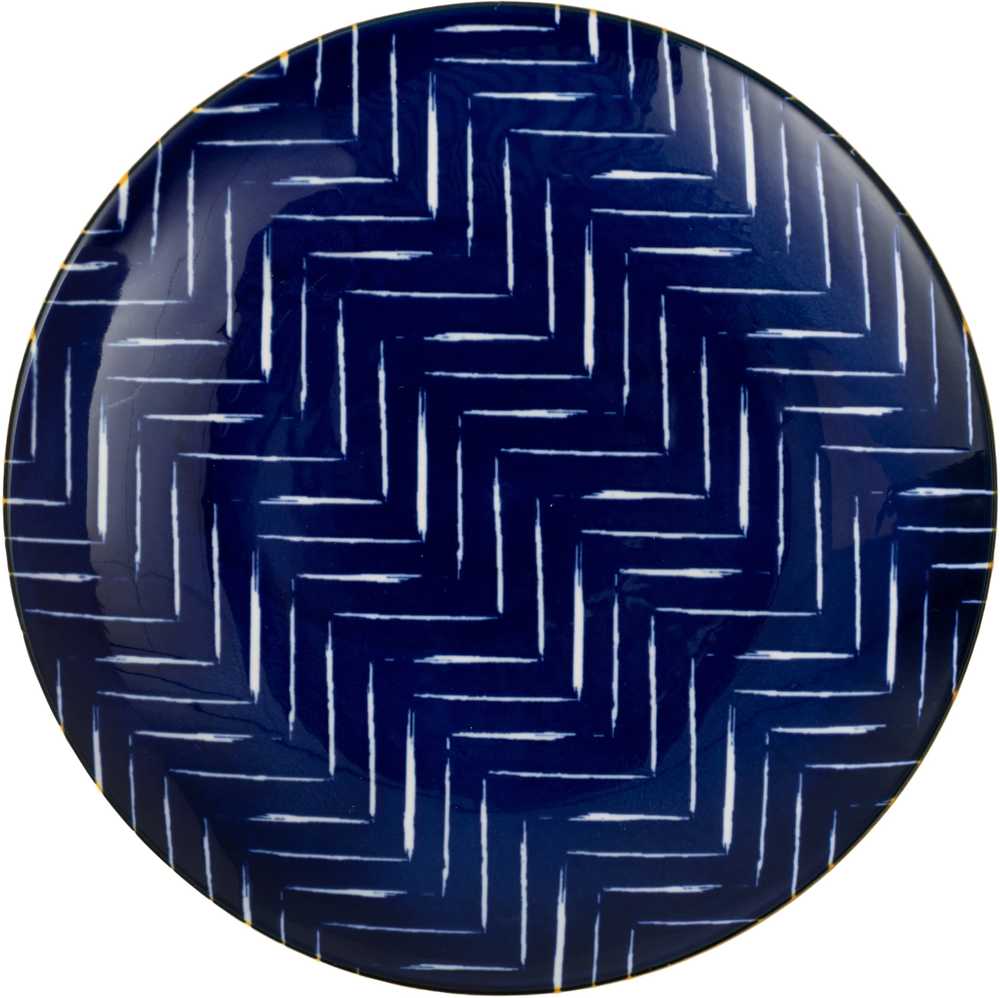 Mikasa Dezertní talíř Indigo Chevron, 18 cm