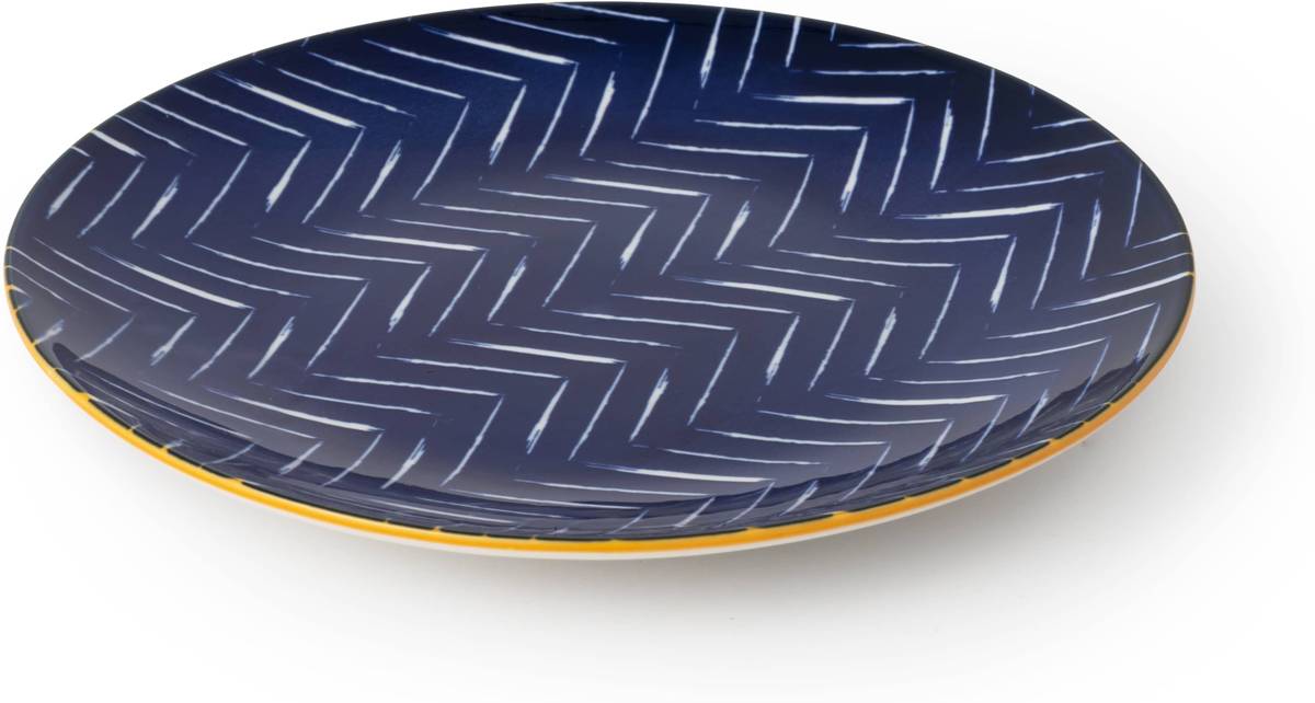 Mikasa Dezertní talíř Indigo Chevron, 18 cm