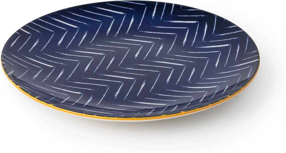 Mikasa Dezertní talíř Indigo Chevron, 18 cm