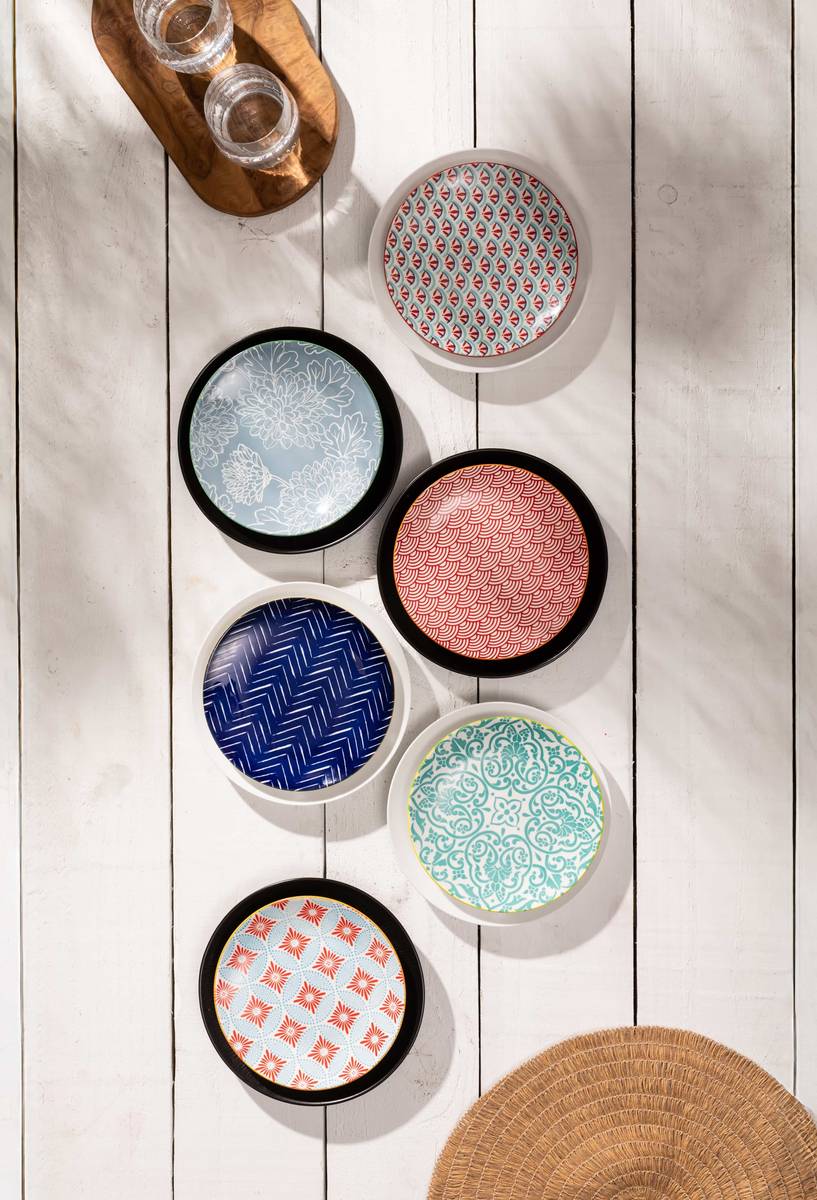 Mikasa Dezertní talíř Indigo Chevron, 18 cm