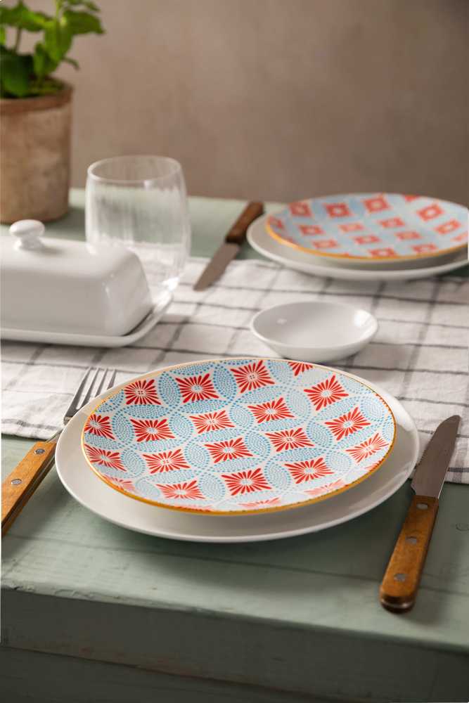 Mikasa Dezertní talíř Blue Mosaic, 18 cm