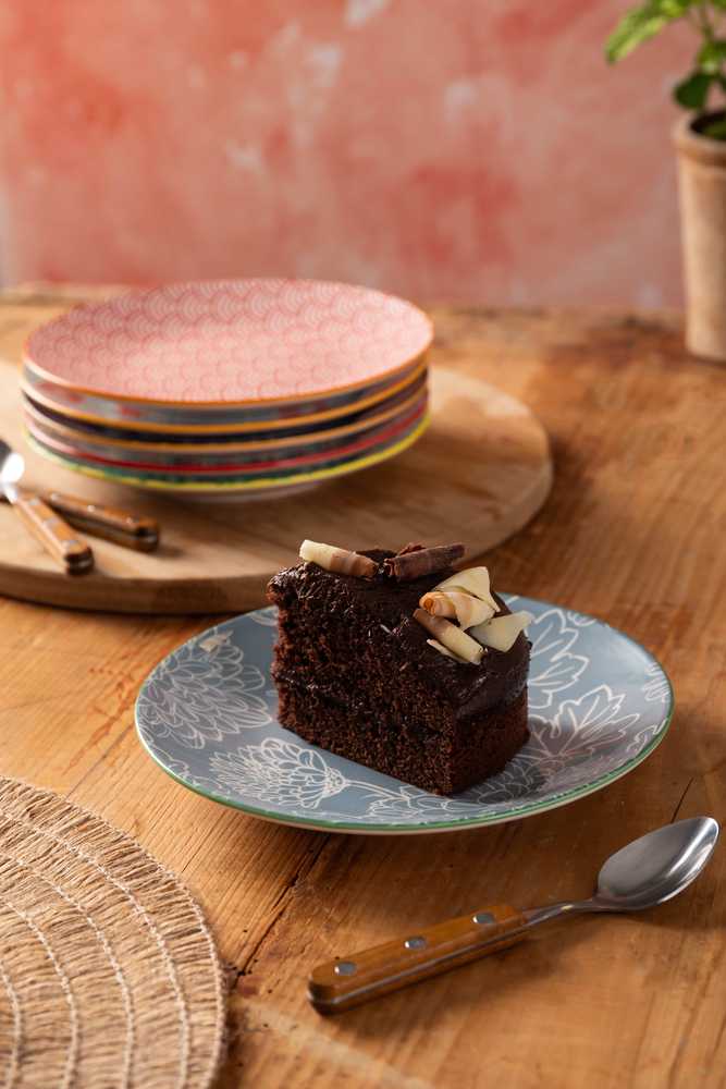 Mikasa Dezertní talíř Grey Floral, 18 cm