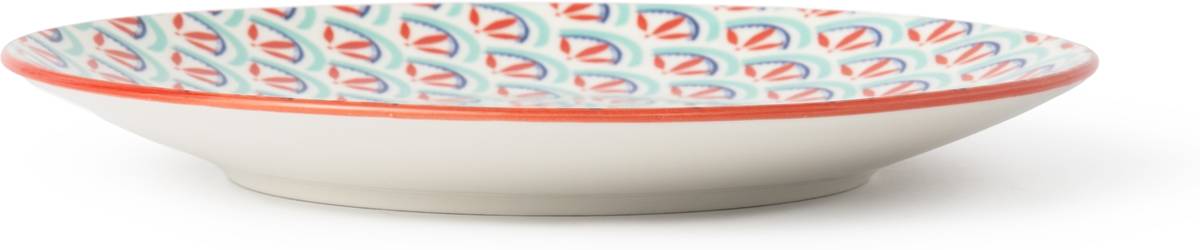 Mikasa Dezertní talíř Green and Blue Geometric, 18 cm