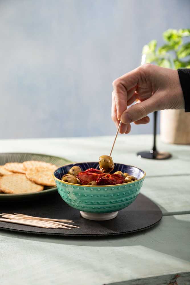 Mikasa Miska na pochutiny Indigo Chevron, 12 cm