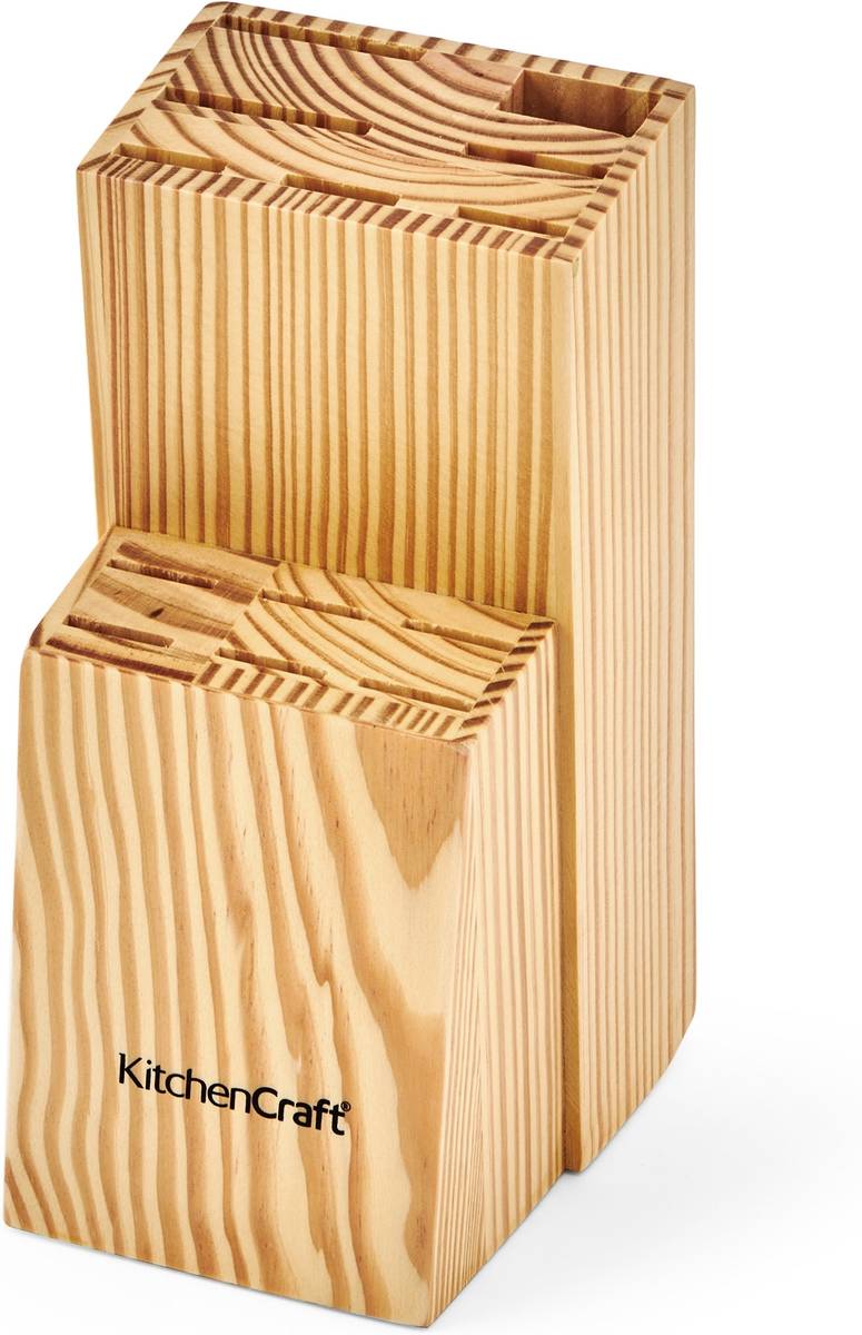 KitchenCraft Blok s noži, 7 ks, zelená