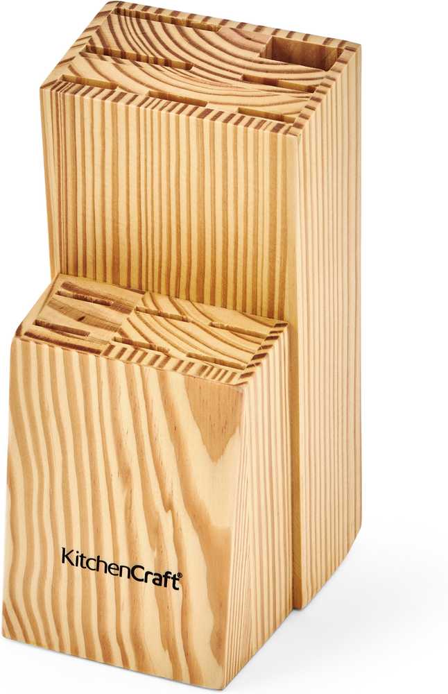 KitchenCraft Blok s noži, 7 ks, zelená