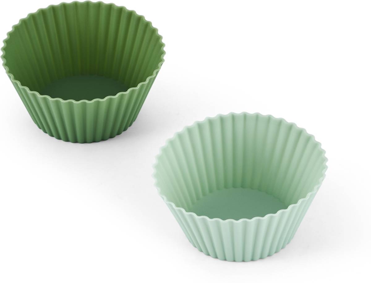 KitchenCraft Silikonové košíčky na muffiny, 12 ks, zelená