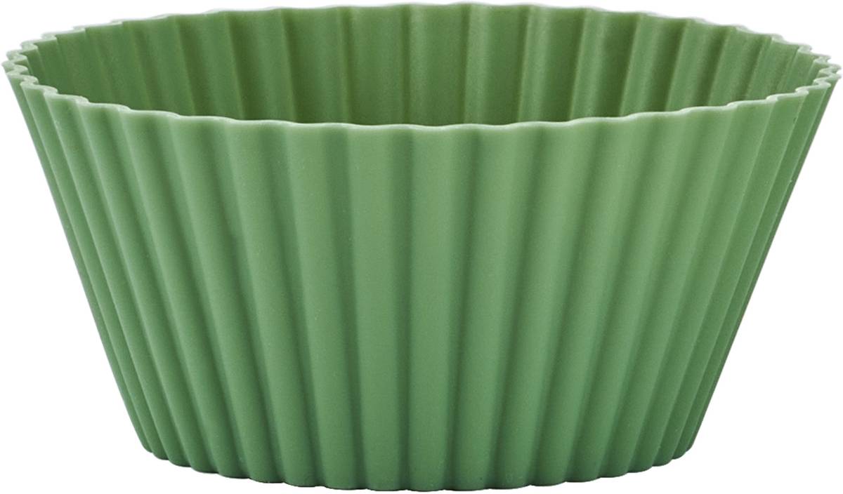 KitchenCraft Silikonové košíčky na muffiny, 12 ks, zelená