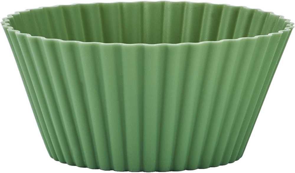 KitchenCraft Silikonové košíčky na muffiny, 12 ks, zelená