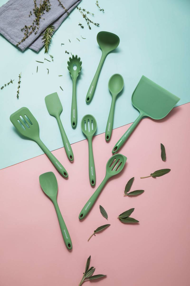 KitchenCraft Silikonová lopatka, zelená