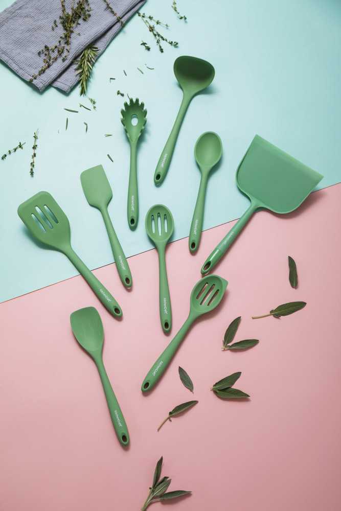 KitchenCraft Silikonová lopatka, zelená