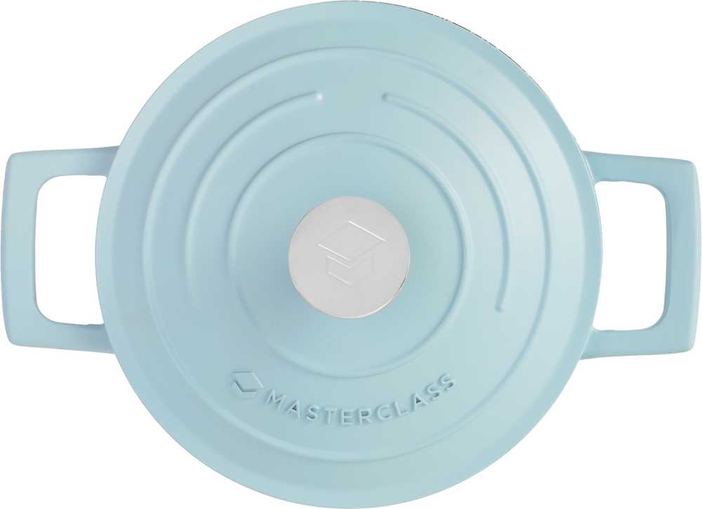 MasterClass Hliníkový kastrol, 16 cm, nebesky modrá