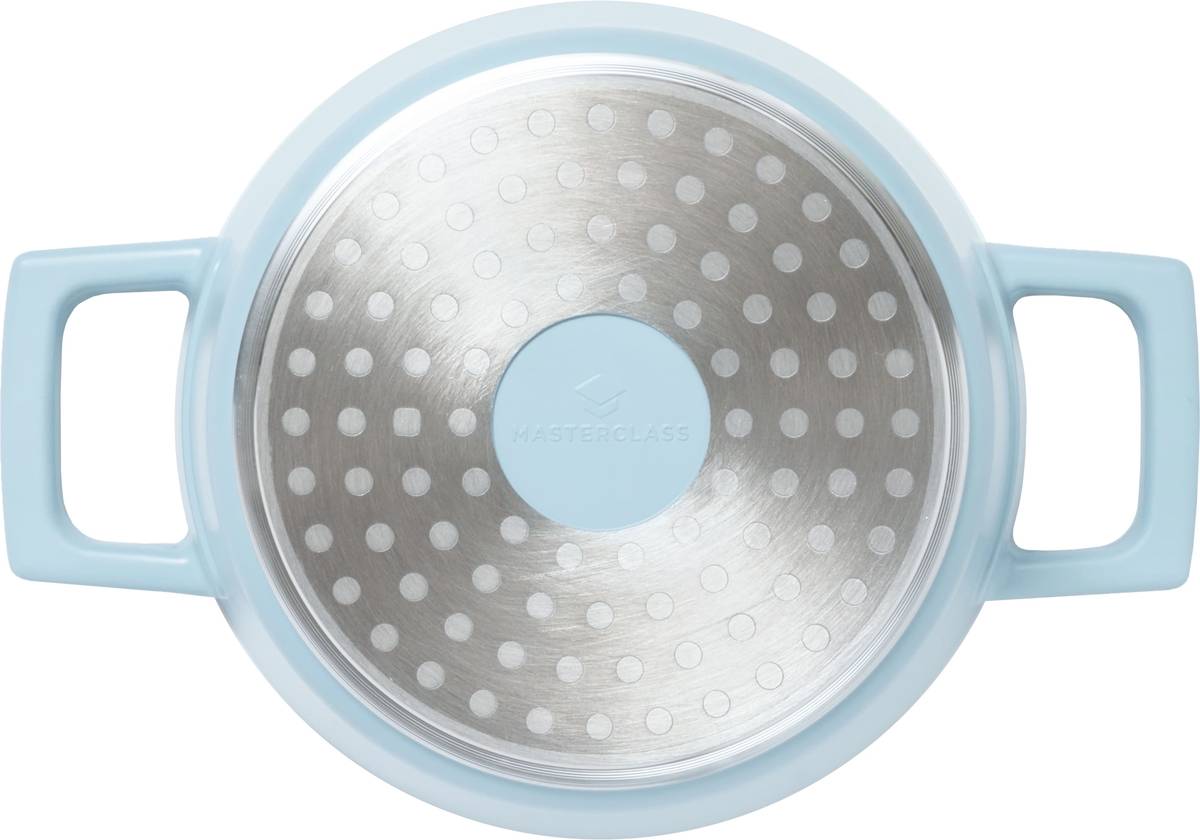 MasterClass Hliníkový kastrol, 16 cm, nebesky modrá