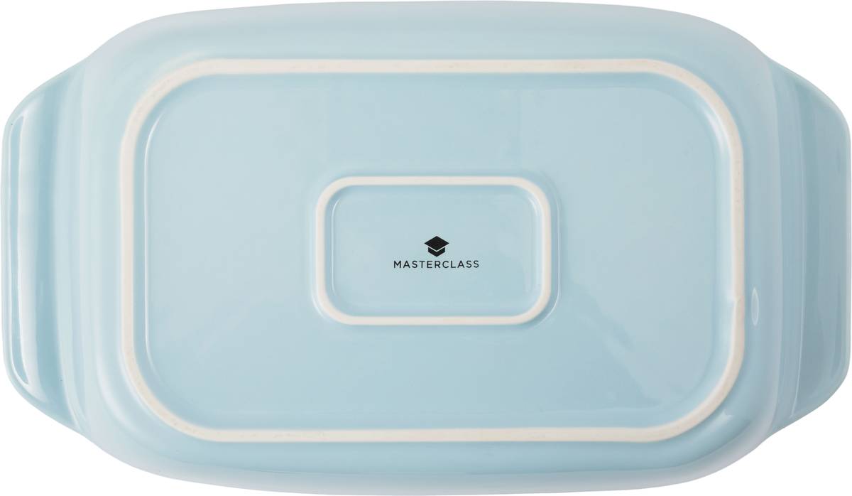 MasterClass Keramická zapékací mísa s madly, 30 cm, nebesky modrá