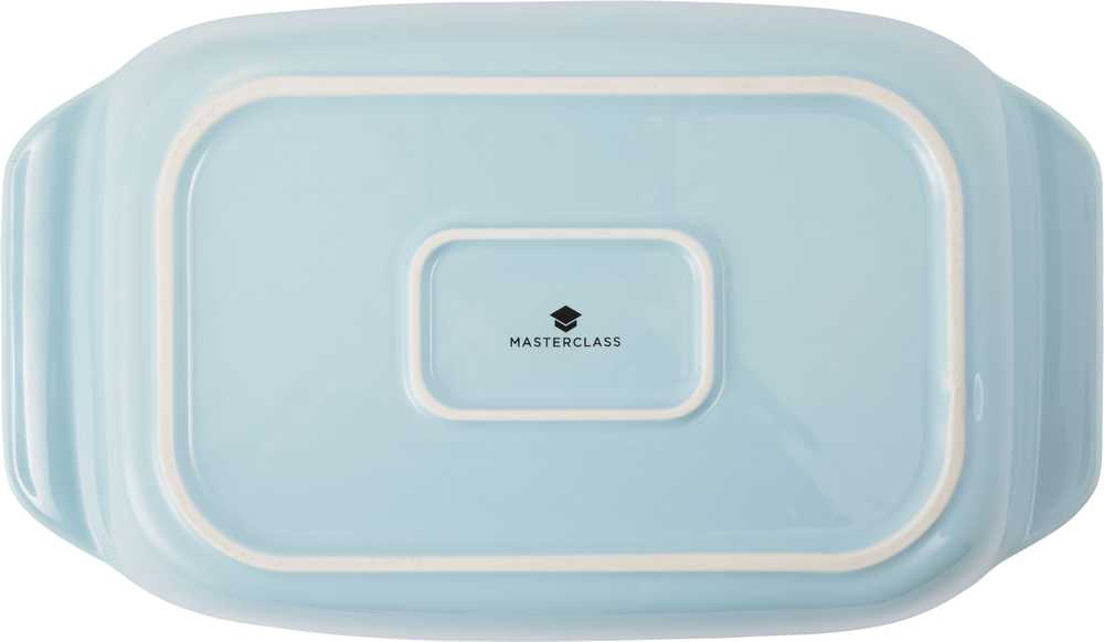 MasterClass Keramická zapékací mísa s madly, 30 cm, nebesky modrá