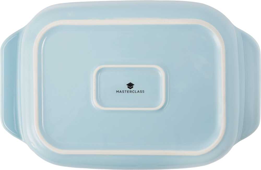 MasterClass Keramická zapékací mísa s madly, 23 cm, nebesky modrá