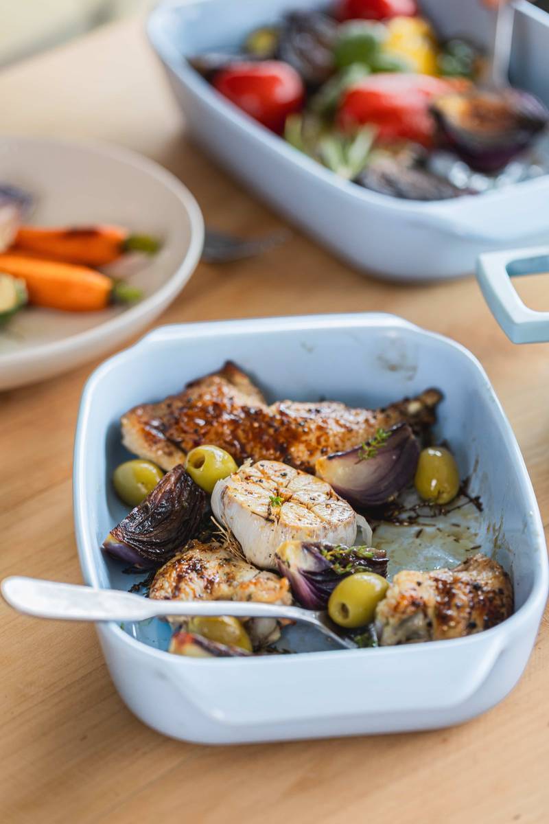 MasterClass Keramická zapékací mísa s madly, 23 cm, nebesky modrá