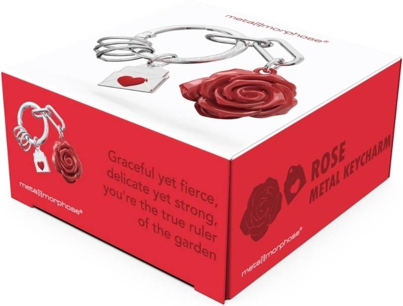 MTM Klíčenka s přívěskem růže a dopisu