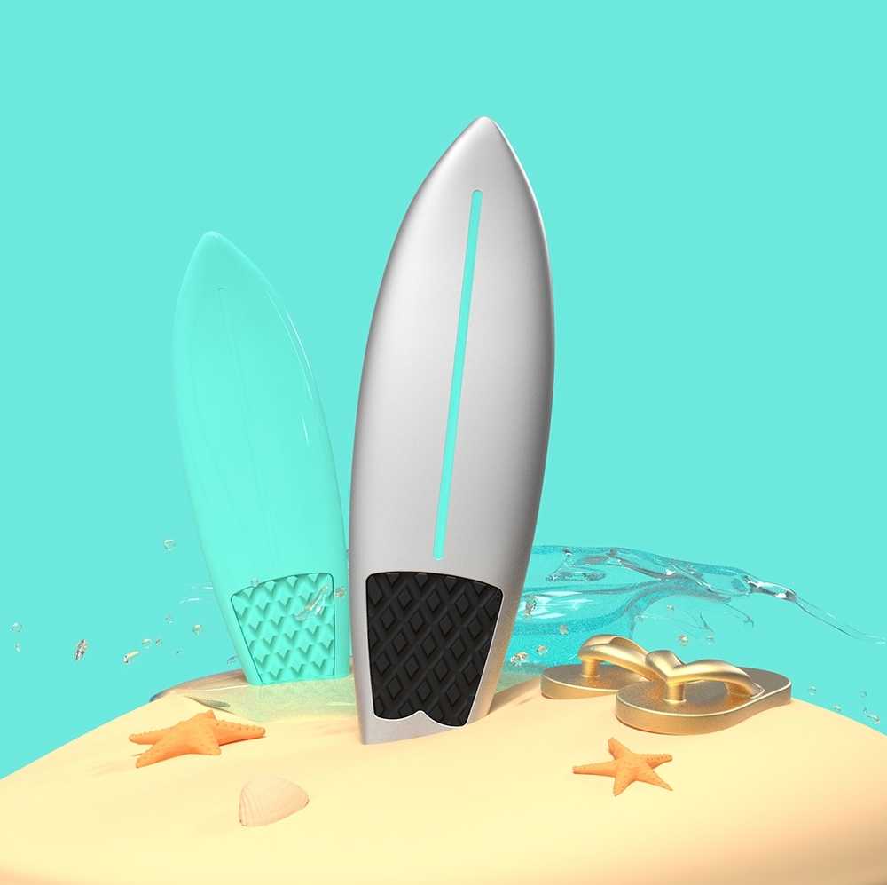 MTM Klíčenka s přívěskem surfu a žabkama