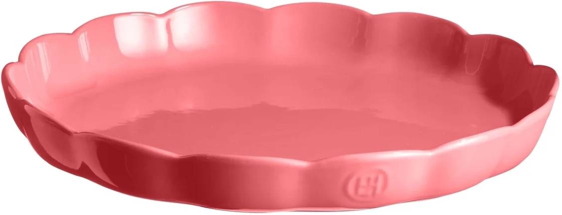Emile Henry Madeleine Forma na koláč, nízká, 31 cm, Rose Candy