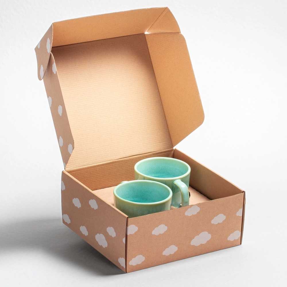 Egg Back Home Mama & Papa Sada kameninových hrnků Caribbean, 2 ks, 360 ml