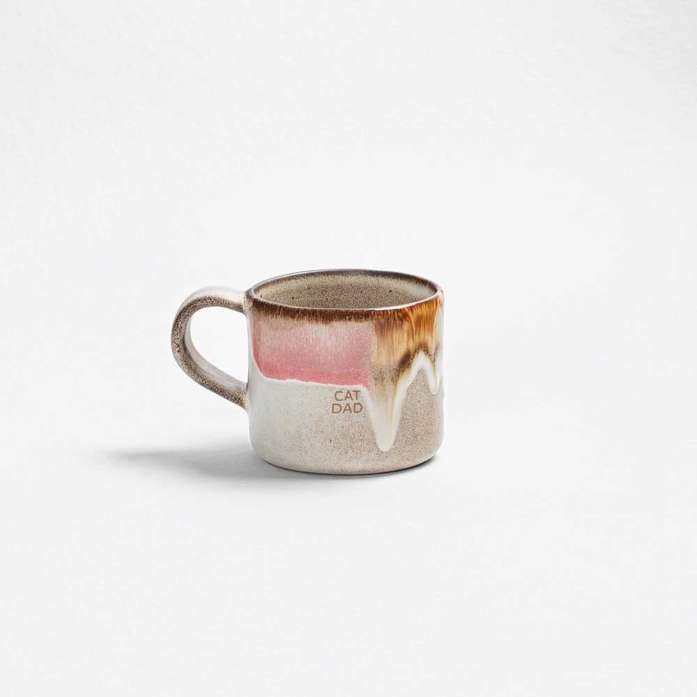 Egg Back Home Melting Ice Cream Kameninový hrnek Cat Dad, 360 ml