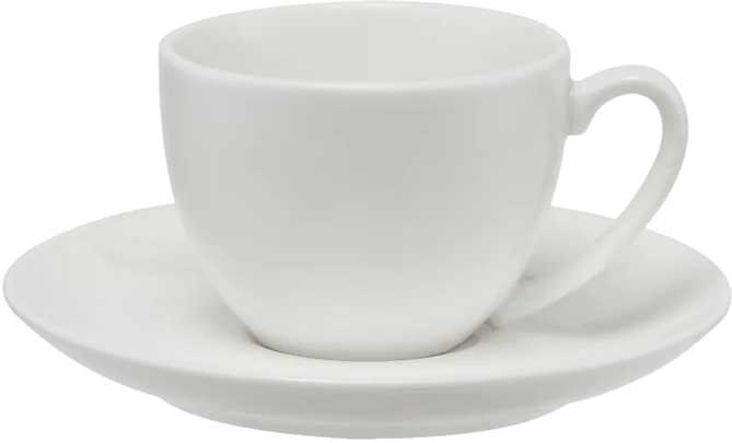 Maxwell & Williams White Basics Coupe Porcelánový šálek s podšálkem, 90 ml
