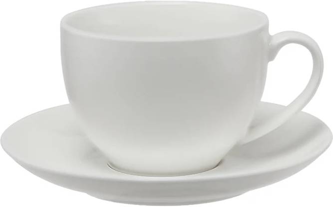 Maxwell & Williams White Basics Coupe Porcelánový šálek s podšálkem, 260 ml