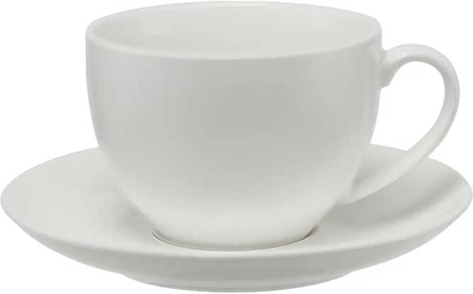 Maxwell & Williams White Basics Coupe Porcelánový šálek s podšálkem, 260 ml