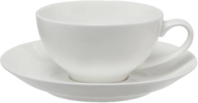 Maxwell & Williams White Basics Coupe Porcelánový šálek s podšálkem, 200 ml