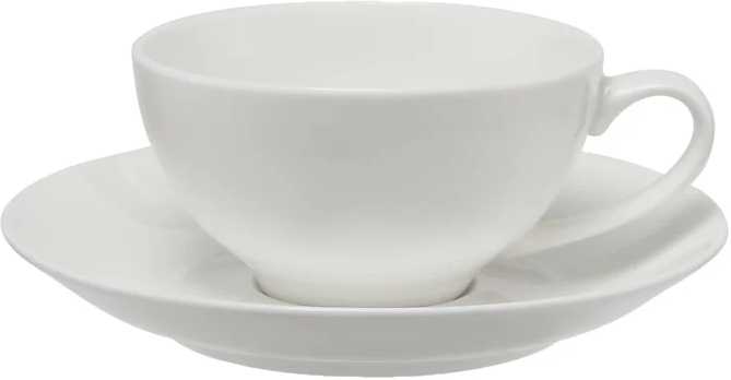 Maxwell & Williams White Basics Coupe Porcelánový šálek s podšálkem, 200 ml