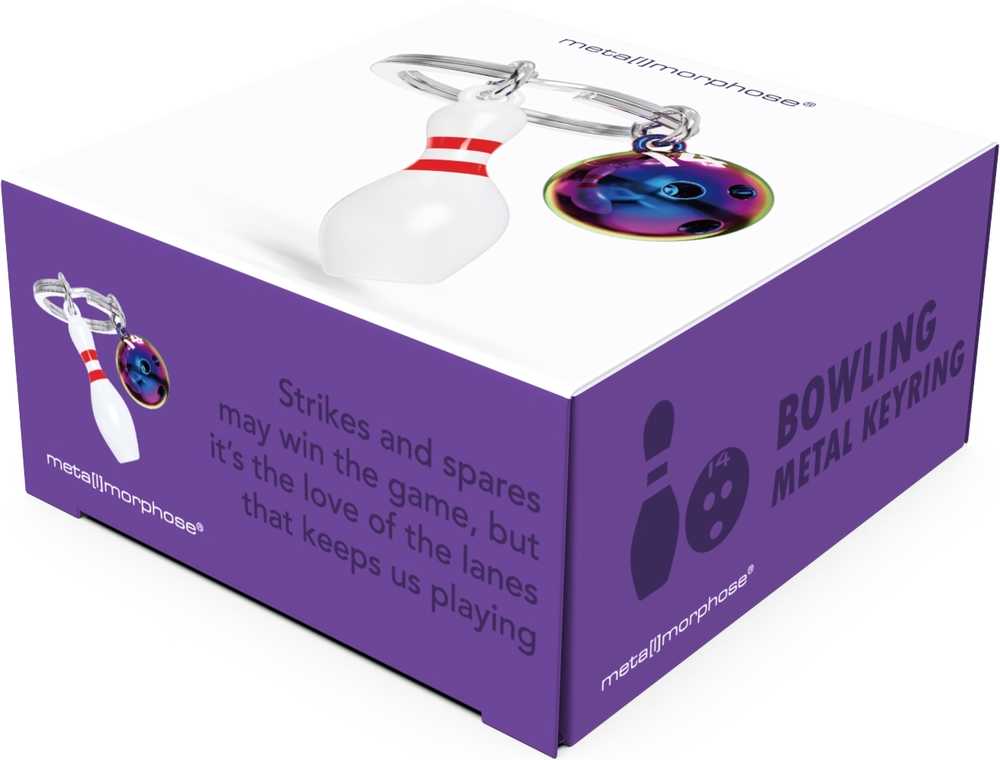 Meta[l]morphose Klíčenka s bowlingovou koulí a kuželkou