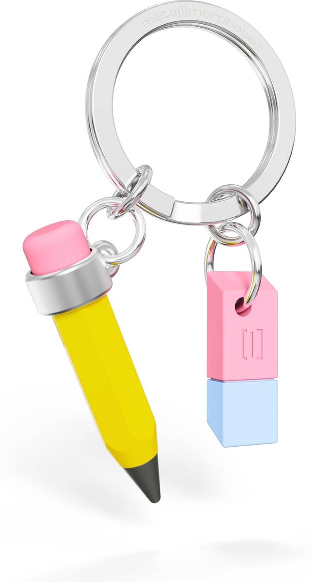 Meta[l]morphose Klíčenka s tužkou a gumou