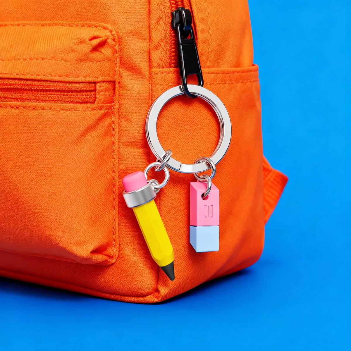 Meta[l]morphose Klíčenka s tužkou a gumou