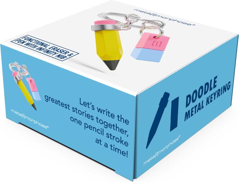 Meta[l]morphose Klíčenka s tužkou a gumou