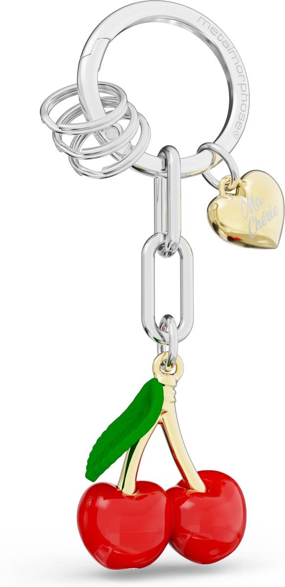 Meta[l]morphose Klíčenka s třešněmi a srdíčkem